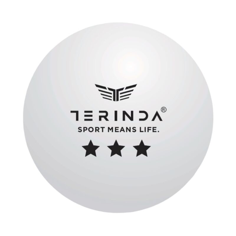 Loptice za stoni tenis Terinda Three star whi 6/1