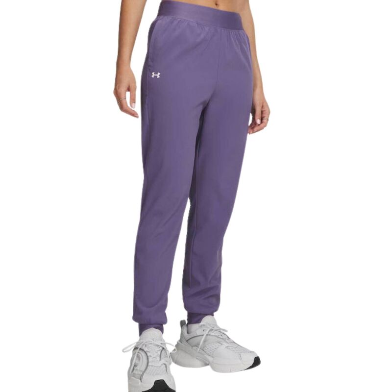 Ženska trenerka donji deo Under Armour rival hi rise woven pant