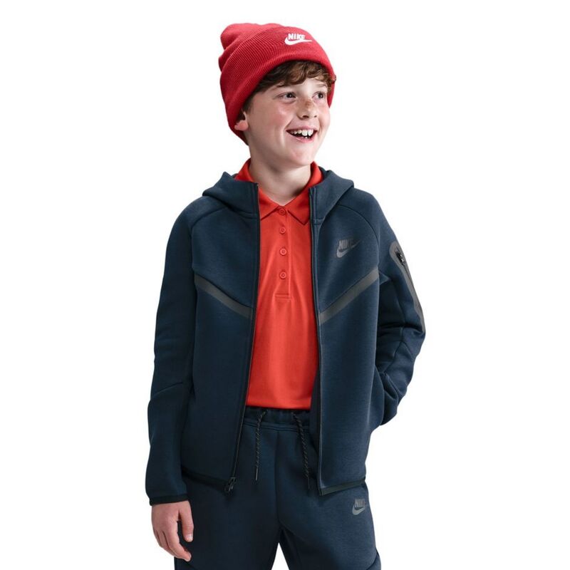 Dečiji duks sa zipom i kapuljačom Nike B nsw tch flc fz - pd