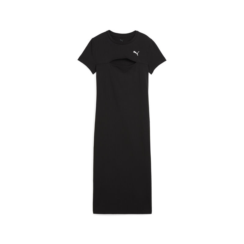 Ženska haljina Puma Wardrobe ess midi cut-out dress