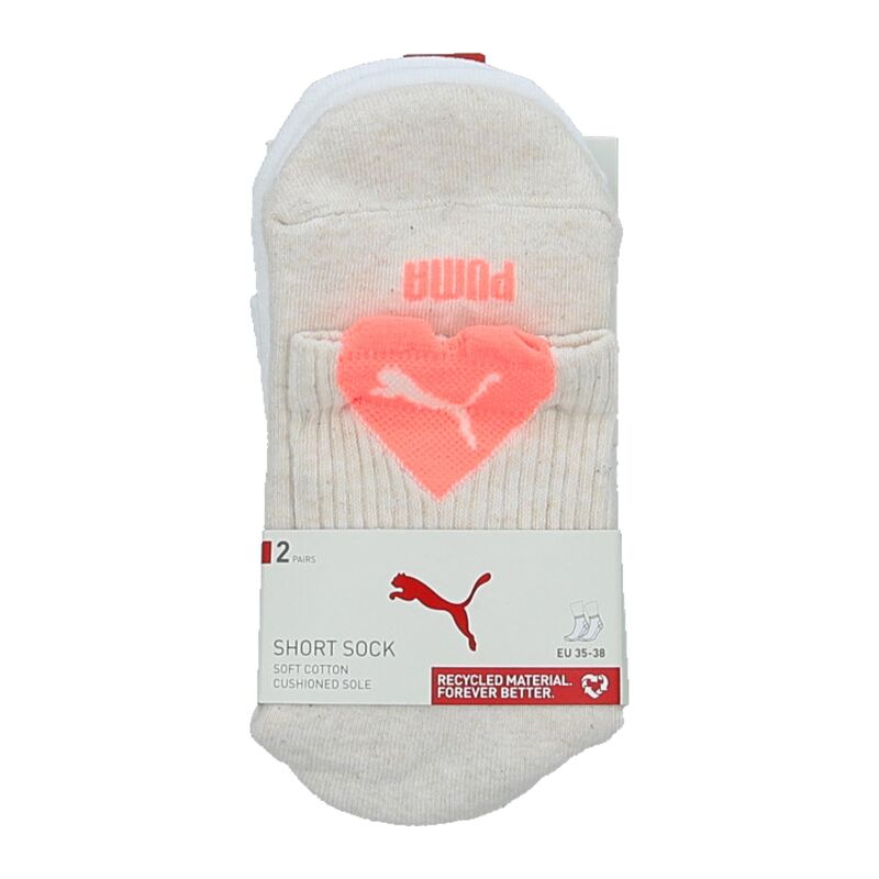 Ženske čarape Puma Women Heart Logo Short Crew 2P