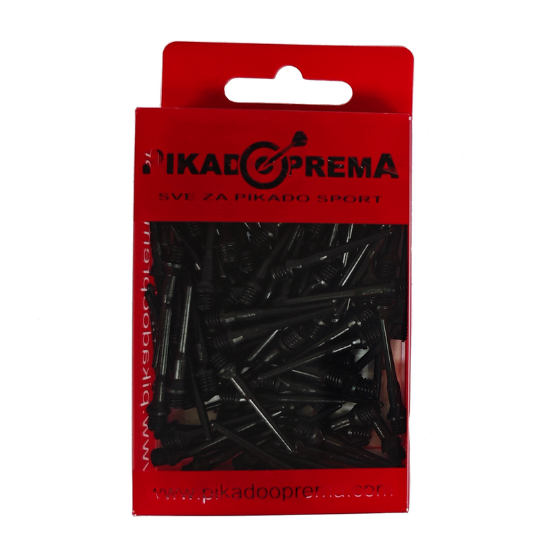 PIKADO PLASTIČNI VRHOVI RICK'S TECHNOLOGY SOFTTIP CRNI 1/100