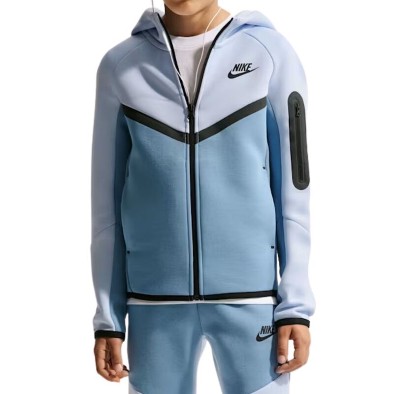 Dečiji duks sa zipom i kapuljačom Nike B nsw tch flc fz - pd