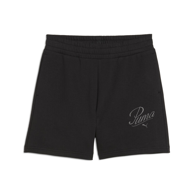 Ženski šorc PUMA ESS SCRIPT High-Waist Shorts 5
