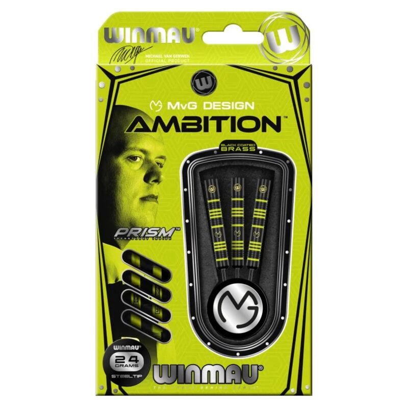 Pikado strelice Winmau Mvg ambition brass 24g steeldart