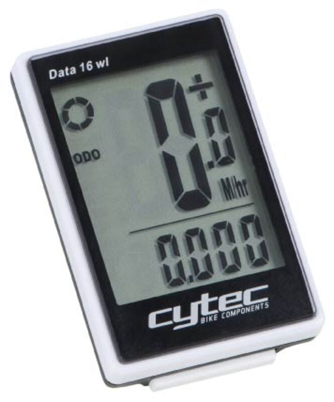 BRZINOMER ZA BICIKL CYTEC DATA 16 WIRELESS BLACK/WHITE