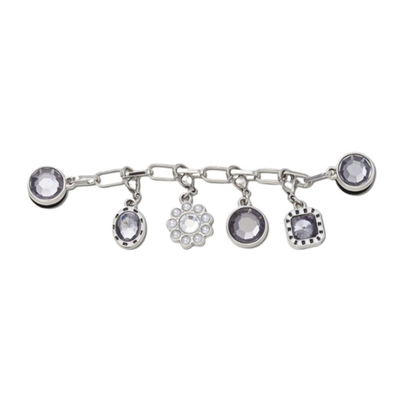 Bedž Crocs Silver adjustable charm chain