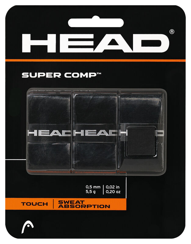 Grip za teniski reket HEAD SUPER COMP BLACK