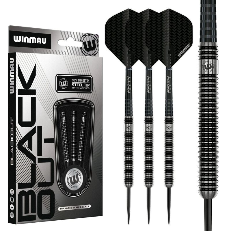 PIKADO STRELICE WINMAU BLACKOUT 24G STEELDART