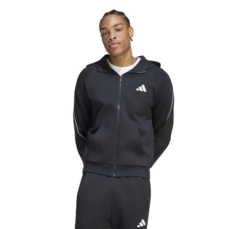 Muški duks sa zipom i kapuljačom adidas M sta sl fz hd