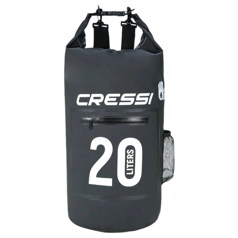 Unisex torba Cressi Sub Dry bag black with zip 20 lt