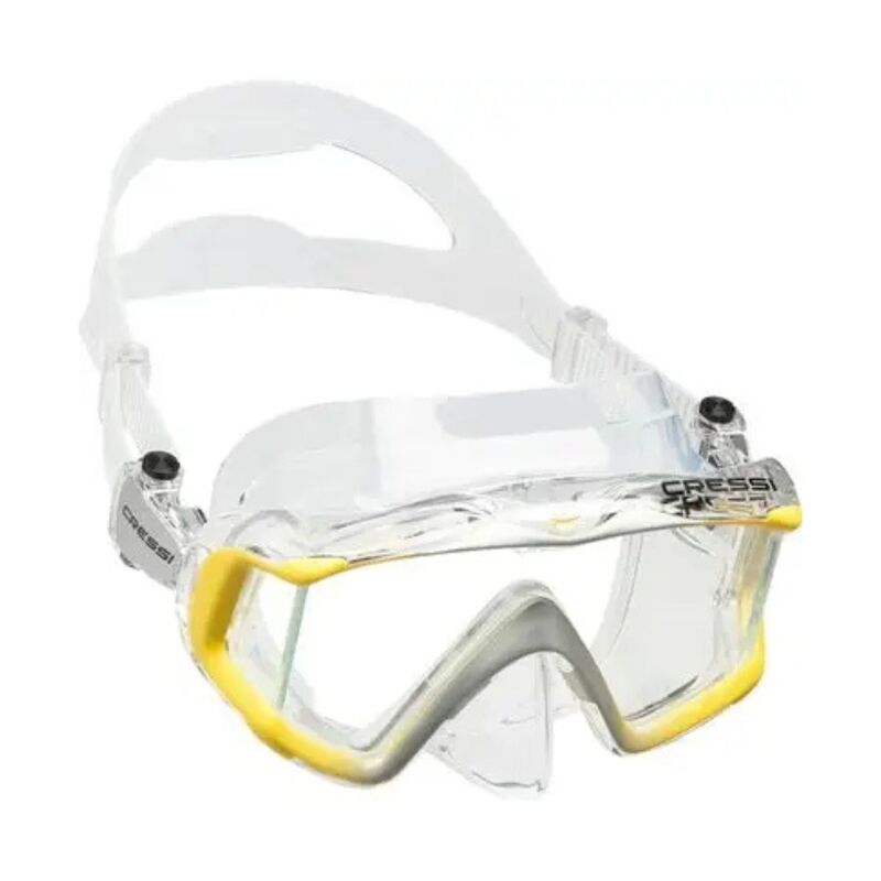 Maska za ronjenje Cressi Sub Liberty triside spe mask clear/yellow/silver