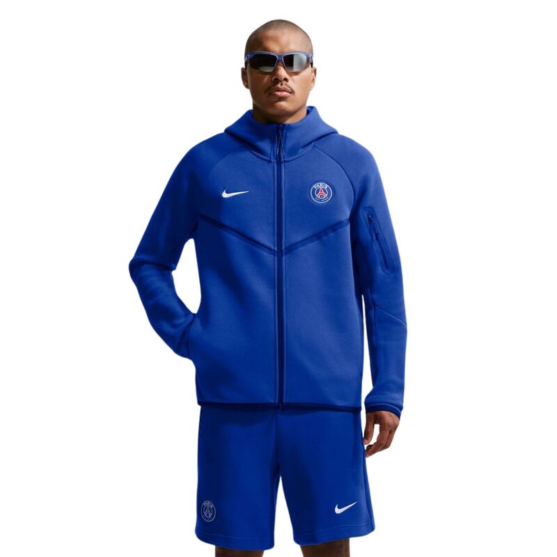 Muški duks sa zipom i kapuljačom Nike Psg m nk tch flc fz wr hoodie