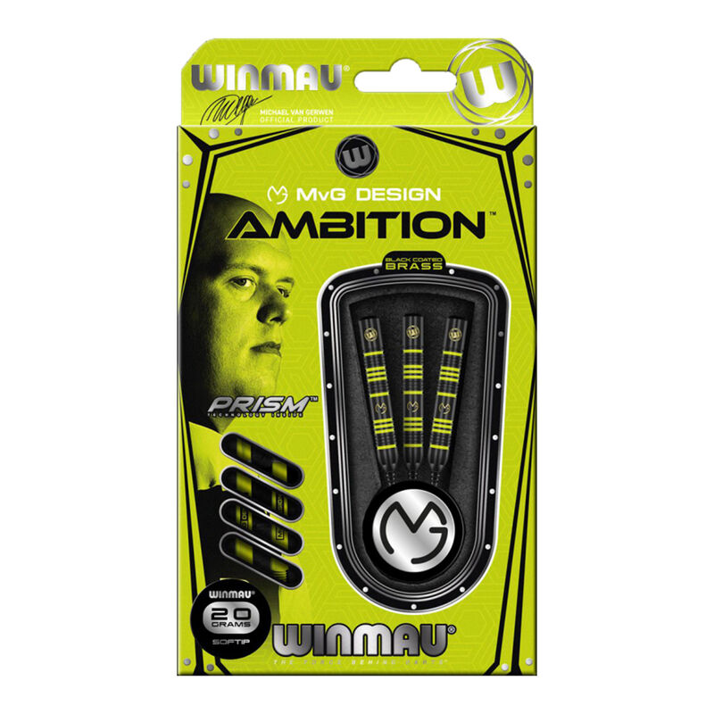 Pikado strelice WINMAU MVG AMBITION BRASS 18/20G SOFTDART