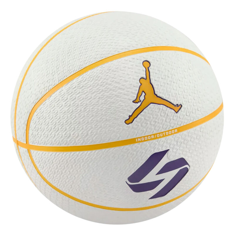 Lopta za košarku Nike Jordan playground 8p l doncic deflated white/del sol/field purple 07