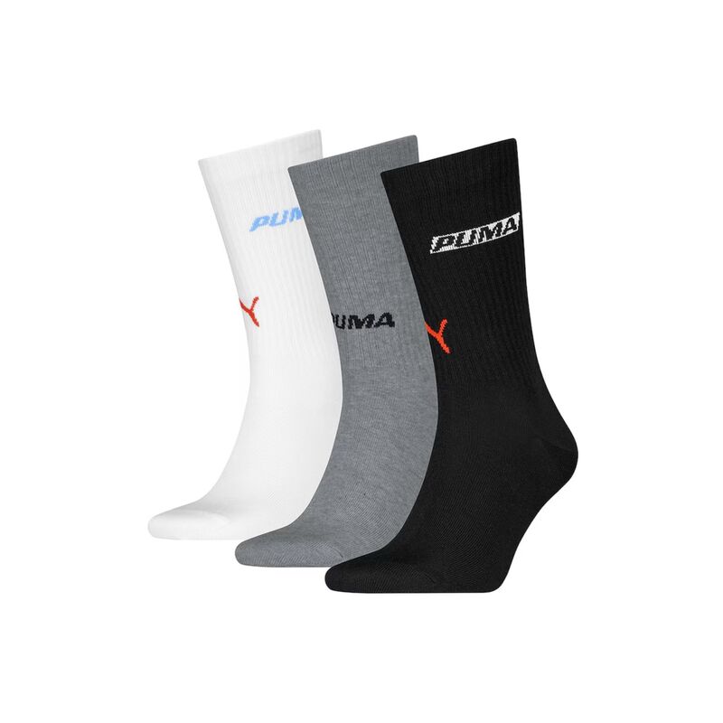 Unisex čarape Puma Unisex logo stacking crew sock 3p