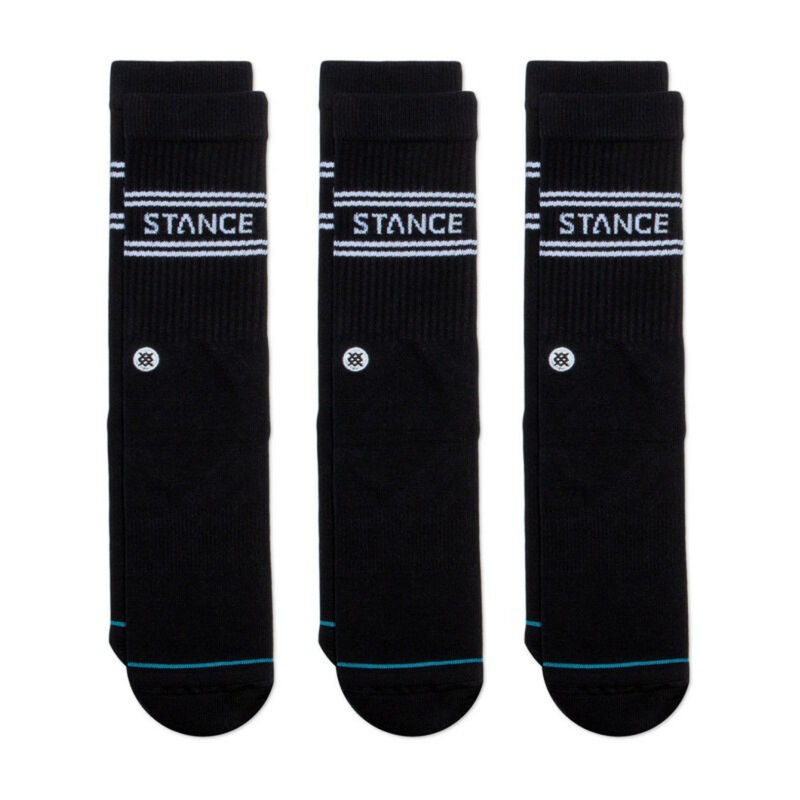 Unisex čarape Stance Basic 3 pack black s crew med