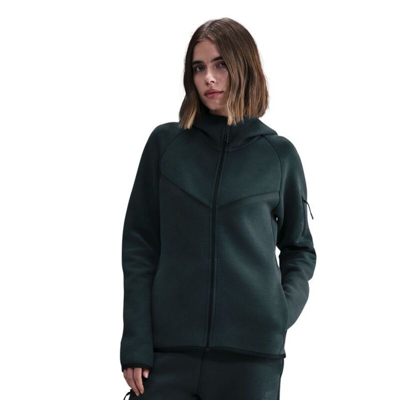 Ženski duks sa zipom i kapuljačom Nike W nsw tch flc wr fz hdy 2