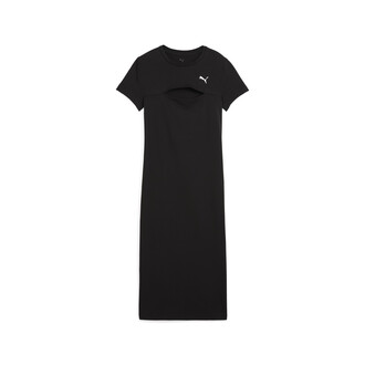 Ženska haljina Puma Wardrobe ess midi cut-out dress