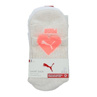 Ženske čarape Puma Women Heart Logo Short Crew 2P