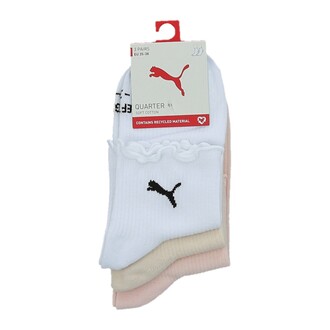 Ženske čarape Puma Women Ruffle Quarter 3P