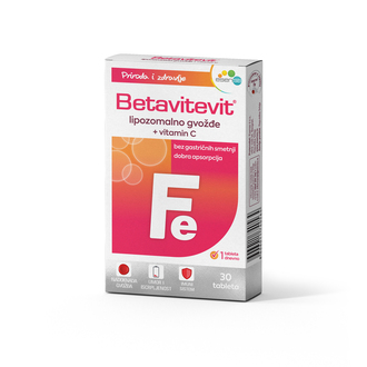 ESENSA BETAVITEVIT GVOŽĐE + VITAMIN C 30 TABLETA