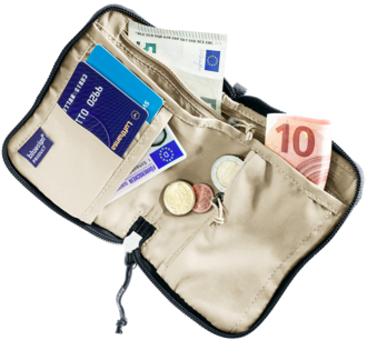NOVČANIK DEUTER ZIP WALLET BLACK/DESERT