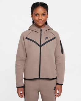 Dečiji duks NIKE G NSW TCH FLC HD FZ LS - PD