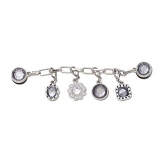 Bedž Crocs Silver adjustable charm chain