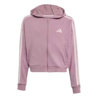 Dečiji duks sa zipom i kapuljačom adidas Jg an 3s ft fz