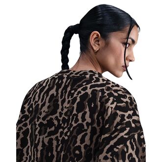 Ženski duks Nike W nsw phnx flc os aop crew