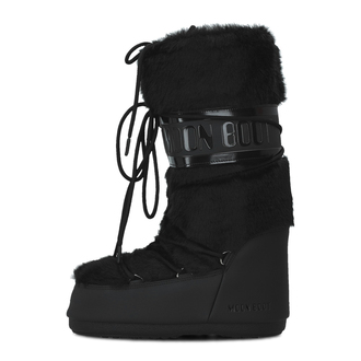 Ženske čizme Moon Boot Icon Faux Fur Black