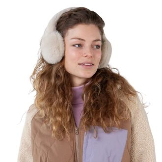 Ženski grejači za uši Barts Big fur earmuffs beige one size0
