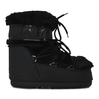 Ženske čizme Moon Boot Icon Low Faux Fur Black