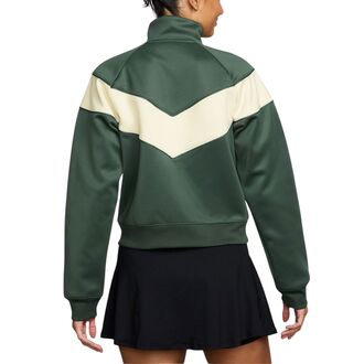 Ženski duks sa zipom i kapuljačom Nike W nkct wr poly knit jkt hrtge