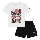 Dečiji set Nike Rwb collage tee terry short se