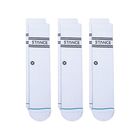Unisex čarape Stance Basic 3 pack white l crew med