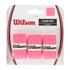 Grip teniski reket Wilson 3/1 pro overgrip pink 0,6mm