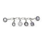 Bedž Crocs Silver adjustable charm chain