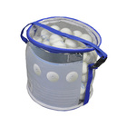 Loptica za stoni tenis Rucanor single circle white kom