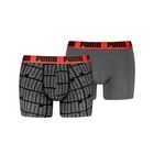 Muške bokserice Puma Men logo print boxers 2p