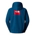 Muški duks sa kapuljačom Tnf M raglan box nse regular hoodie mineral ink/tnf red