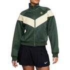 Ženski duks sa zipom i kapuljačom Nike W nkct wr poly knit jkt hrtge