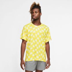 Nike M NK DF MILER SS DYE, muška majica za trčanje, žuta