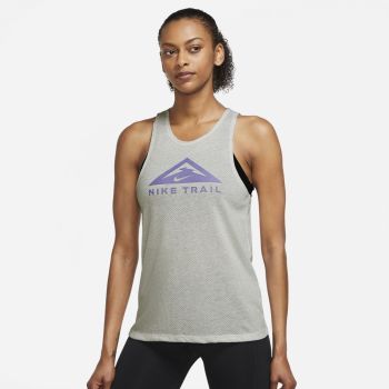 Nike W NK DF TRAIL TANK, ženska majica za trčanje, siva
