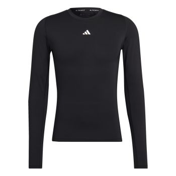 Adidas TF LS TEE, muška majica dug rukav za fitnes, crna