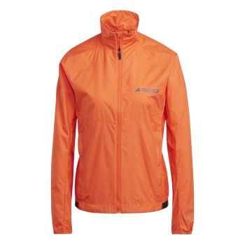 Adidas W MT WIND JACKE, ženska jakna a planinarenje, narandžasta