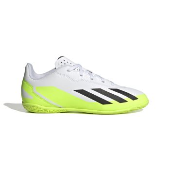 Adidas X CRAZYFAST.4 IN J, dečije patike za fudbal (in), bela