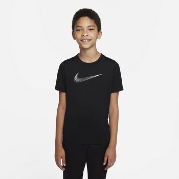 Nike B NK DF HBR SS TOP, dečja majica za fitnes, crna