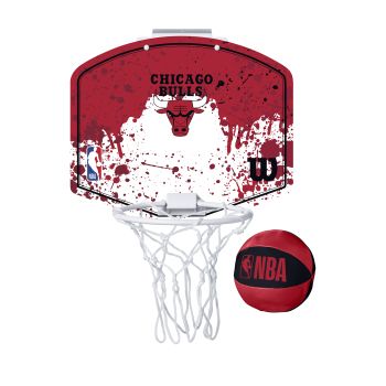 Wilson NBA TEAM MINI HOOP CHICAGO BULLS, tabla sa obručem, crvena